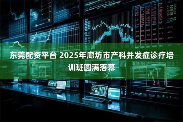 东莞配资平台 2025年廊坊市产科并发症诊疗培训班圆满落幕